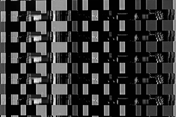 Abstraktní Textura Pozadí Závady Digitální Interference Zkreslení Televizní Obrazovce Černobílá — Stock fotografie
