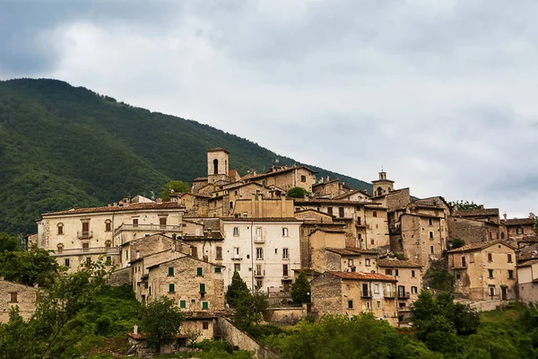 Scanno Pueblo Parque Nacional Los Abruzos Italia —  Fotos de Stock