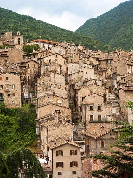 Scanno Pueblo Parque Nacional Los Abruzos Italia —  Fotos de Stock