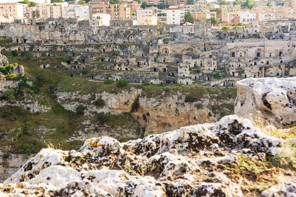 Observando Los Sassi Matera Desde Colina Opuesta —  Fotos de Stock