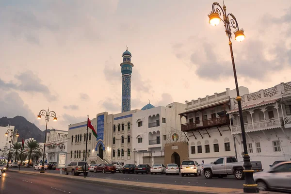 Muscat Oman October 2018 Masjid Rasool Tham Mosque Seafront Corniche — Stock Photo, Image