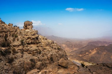 Dağ Jebel Shams Panoraması