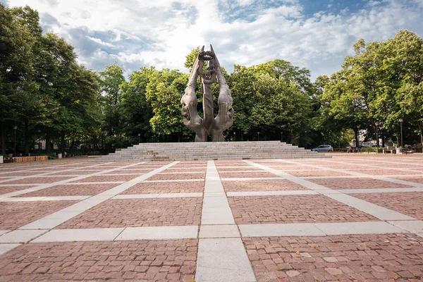 Monumento dell'unificazione del Principato di Bulgaria con — Foto Stock