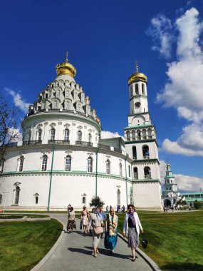 Yeni bir JERUSALEM Manastırı, Istra, Rusya. Kudüs 'teki Kutsal Mezar Kilisesi' nin bir kopyası. Eski bir manastır..