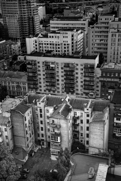 Aerial View Residential Houses Cityscape Kyiv Ukraine — Stock Photo, Image