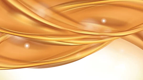 Πορτοκαλί χρυσό ρέει υγρό αφηρημένο διάνυσμα — Διανυσματικό Αρχείο