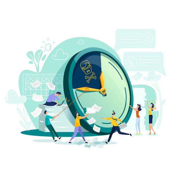 Вектор бизнес-концепции управления сроками и временем