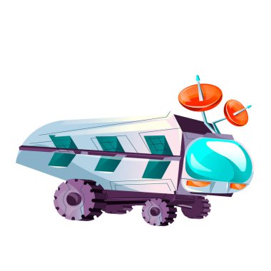 Gezegen kolonizasyon vektör karikatür seti