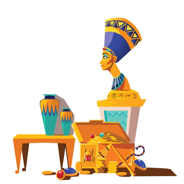 Oude Egypte vector cartoon set — Stockvector