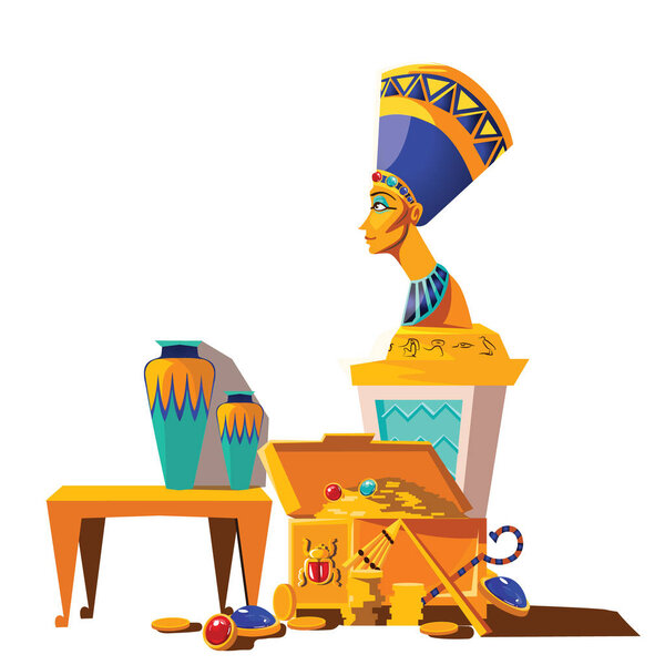 Набор векторных мультфильмов Древнего Египта
