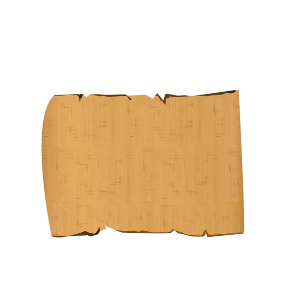 Ancienne Egypte rouleau de papyrus avec tige en bois — Image vectorielle