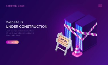Yapım aşamasındaweb sitesi, bakım iş hatası