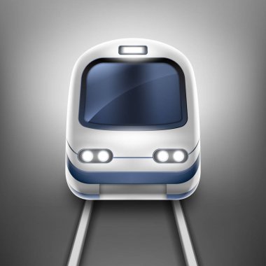 Tren ya da metro, ön görüş, metro lokomotifi.