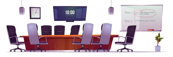 Möbel für Konferenzraum im Büro — Stockvektor
