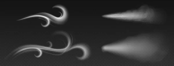 Rüzgar esiyor, toz püskürtüyor, beyaz duman çıkıyor.