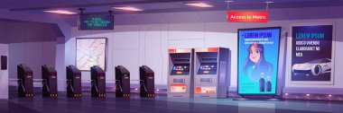 Metro istasyonuna metro girişi.