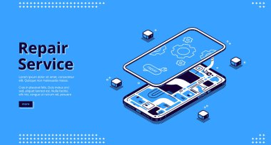 Onarım servisi izometrik iniş, mobil onarım