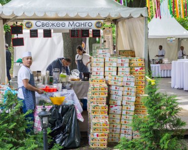 Mango meyve ve mango içecek satıcıları