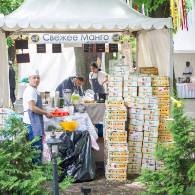 Mango meyve ve mango içecek satıcıları