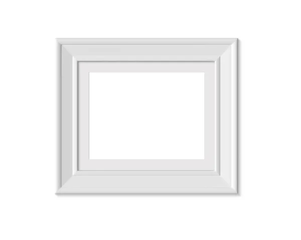 4x5 horizontale Querformat-Rahmen-Attrappe. Realistisches Papier, — Stockfoto