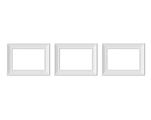 Set 3 2x3 a4 horizontale Querformat-Rahmen-Attrappe. Realisierungen — Stockfoto