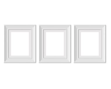Set 3 4x5 Dikey Portre resim çerçevesi mockup. Çerçeveleme mat wi