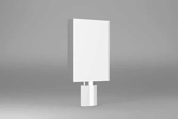 Sity luce mockup stand mezza vista. Sfondo grigio isolato. rendering 3d — Foto Stock