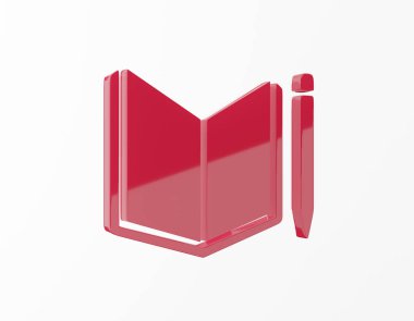 Sürdürülebilir Kalkınma Hedefleri Kalite Eğitimi simgesi. 3d oluşturma