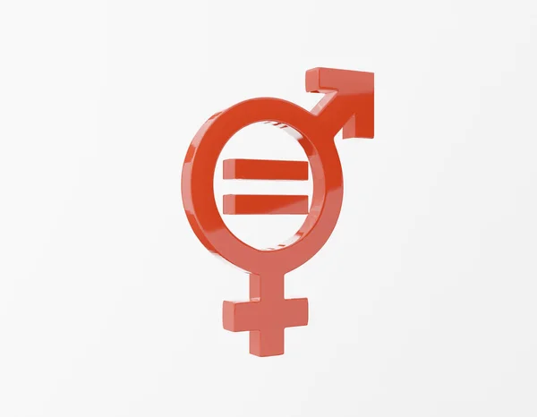 Objetivos de Desenvolvimento Sustentável Ícone de Igualdade de Gênero. Renderização 3D — Fotografia de Stock