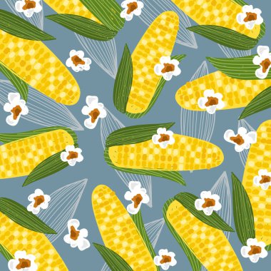 Doğal mısır soyut arkaplan illüstrasyon vektörü