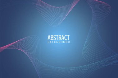 soyut arkaplan çizgisi bileşimi mavi gradyan renk / soyut arkaplan çizgisi bileşimi mavi gradyan resimleme vektörü