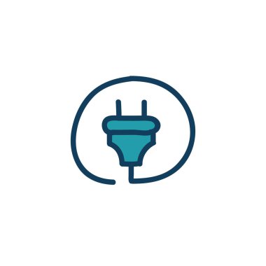 Güç Tak doodle simgesi