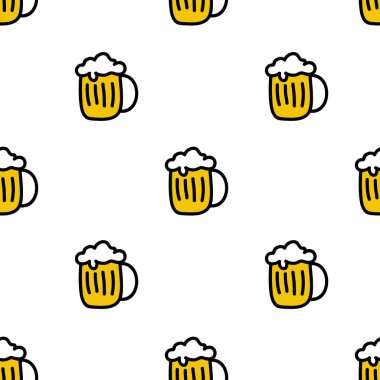 bira sorunsuz doodle desen