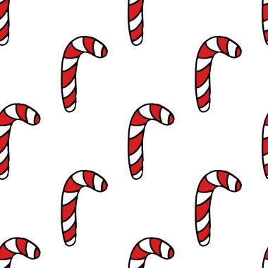 Noel candy sorunsuz doodle desen