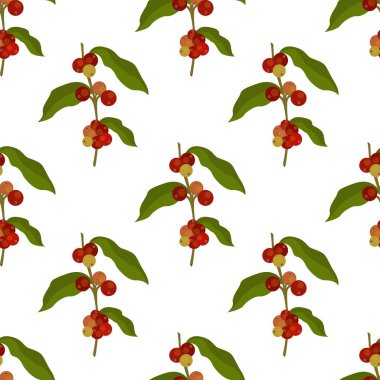 kahve ağacı seamless modeli