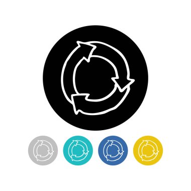 ekoloji geri dönüşüm doodle simgesi