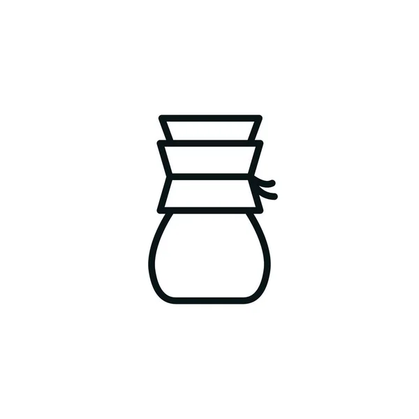 Coffee Maker Line Icon — Stock Vector