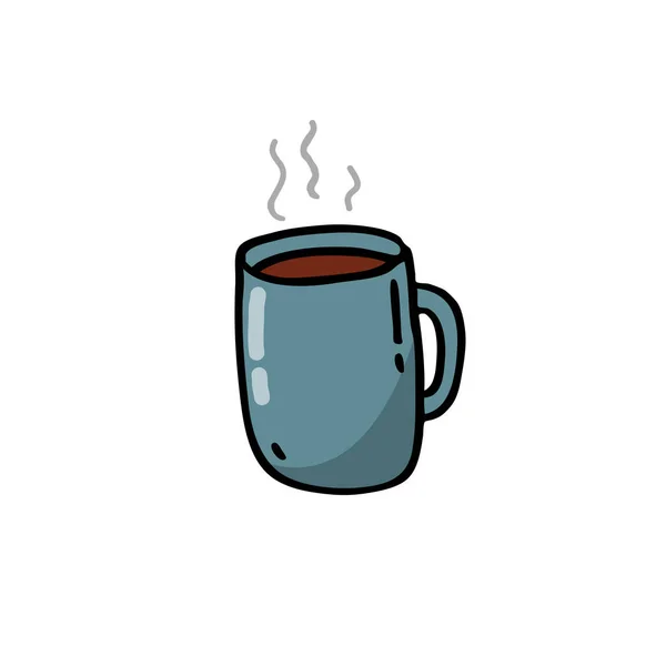 Coffee Cup Doodle Icon — Stock Vector