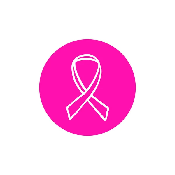 Breast Cancer Awareness Bandikon Doodle — Stock vektor