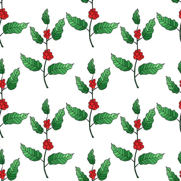 kahve ağacı sorunsuz doodle desen