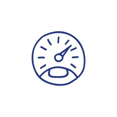 hız göstergesi doodle satırı simgesi