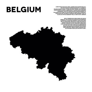 Belçika Infographic vektör çizim