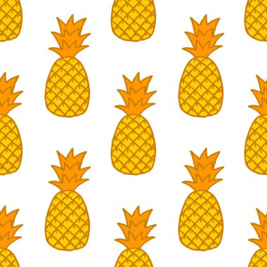 ananas sorunsuz doodle desen