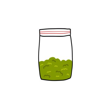 esrar paketi doodle simgesi