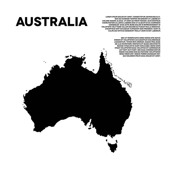 Australie Infographie Vectorielle Illustration — Image vectorielle