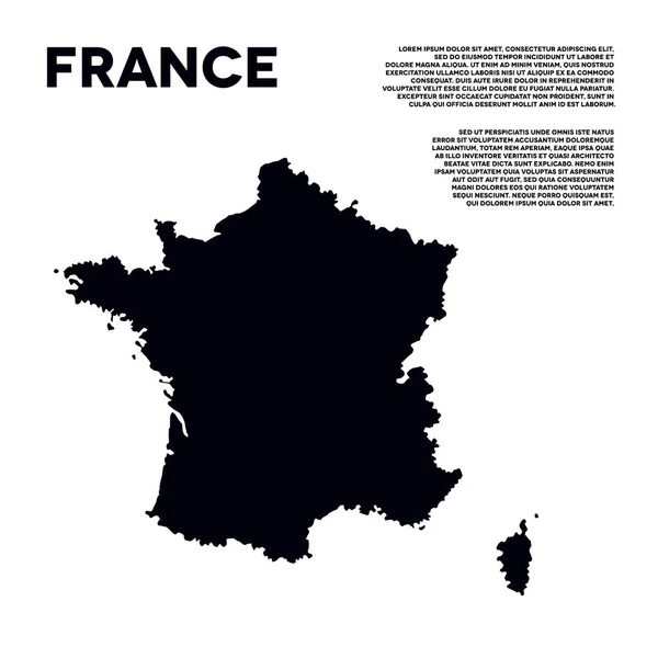 Francia Infografica Vettoriale Illustrazione — Vettoriale Stock