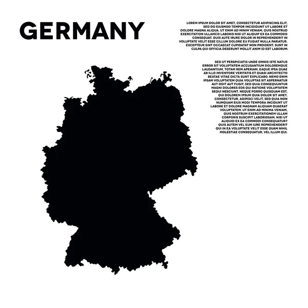 Germania Infografica Vettoriale Illustrazione — Vettoriale Stock