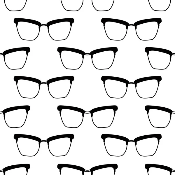 Glasses Seamless Vector Pattern — Stock Vector