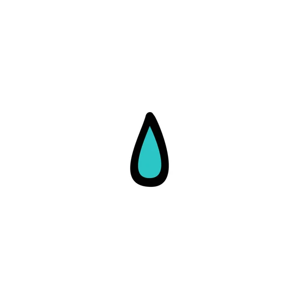 Water Drop Doodle Icon — Stock Vector