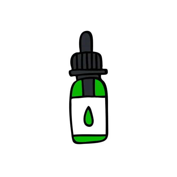 Liquid Vape Liquid Doodle Symbol — Stockvektor